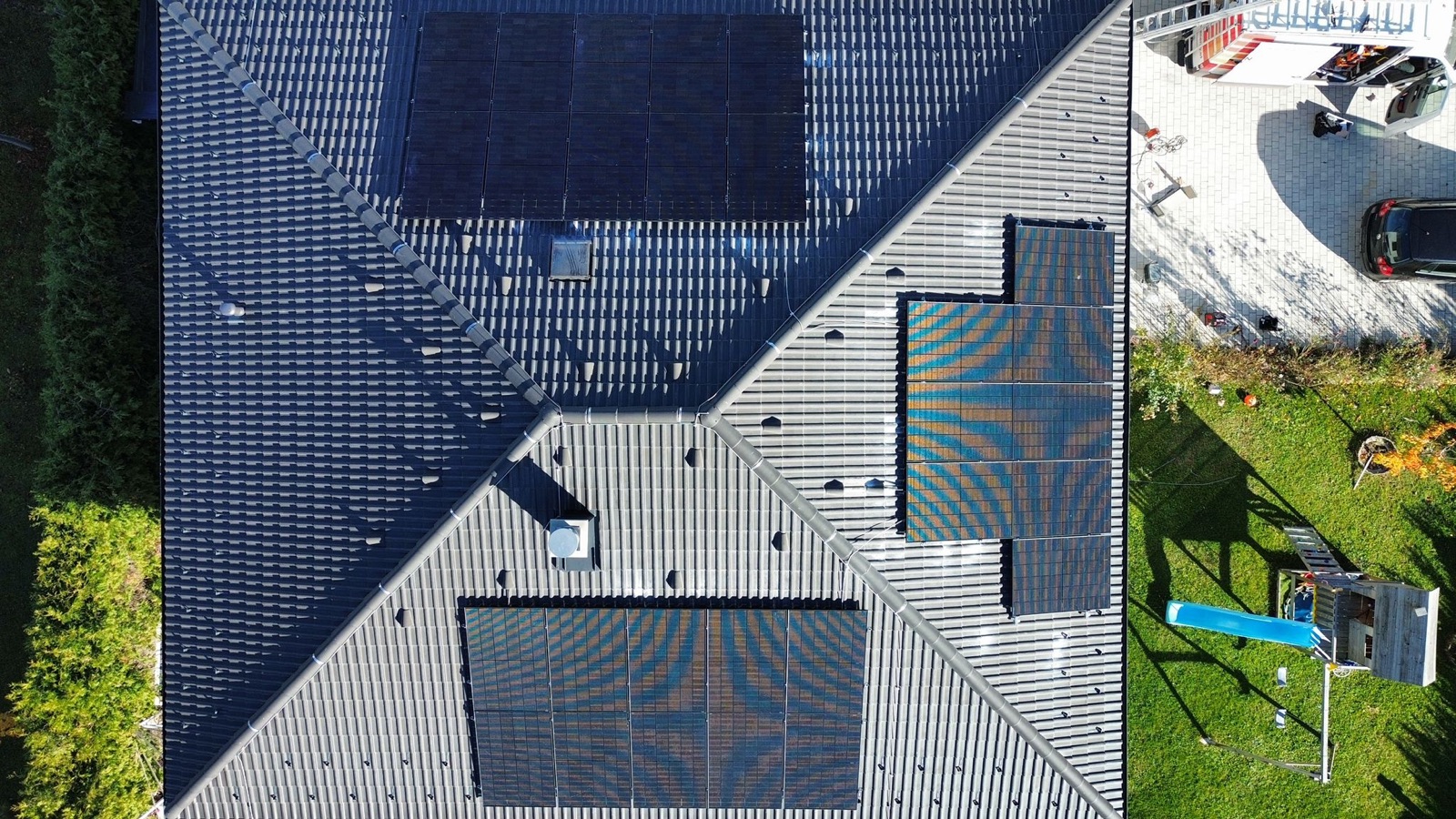 PV-Anlage auf Landhaus